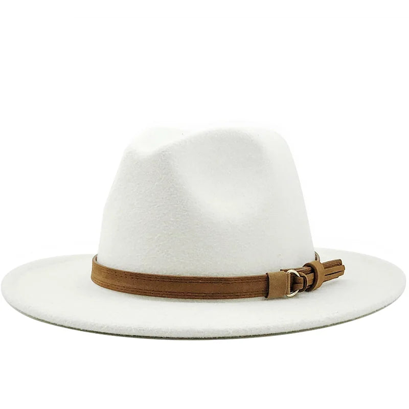 New Women Men Wool Fedora Hat With